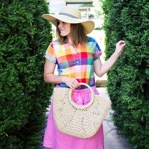 J.Crew Factory Multi Check Tunic